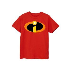 Incredibles Mens Logo Cotton T-Shirt / Red